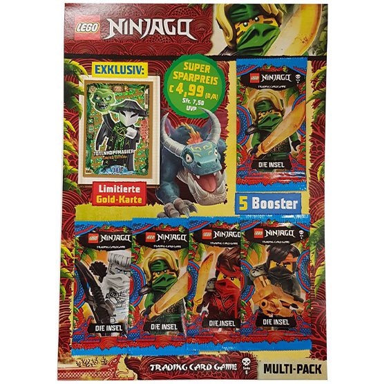 Lego Ninjago Serie 6 Die Insel Trading Card alle 3 Multipack mit LE6 LE15 LE19