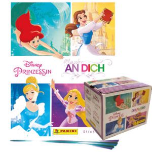 Panini Disney Prinzessin Sticker Glaube an Dich - 1x Leeralbum + 1 Display