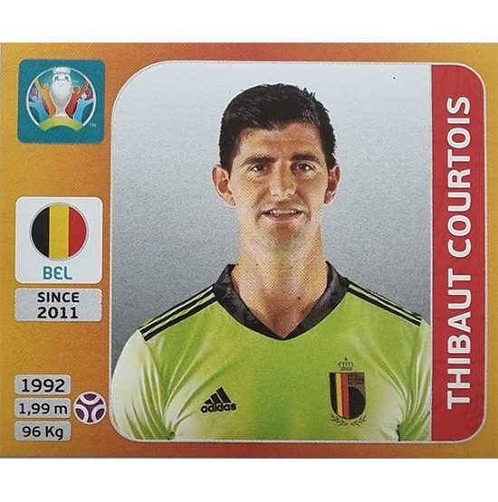 Panini EURO 2020 Sticker Nr 124 Thibaut Courtois
