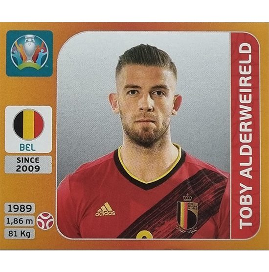 Panini EURO 2020 Sticker Nr 126 Toby Alderweireld