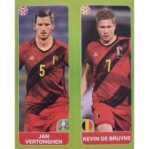 Panini EURO 2020 Sticker Nr 146 Vertonghen De Bruyne