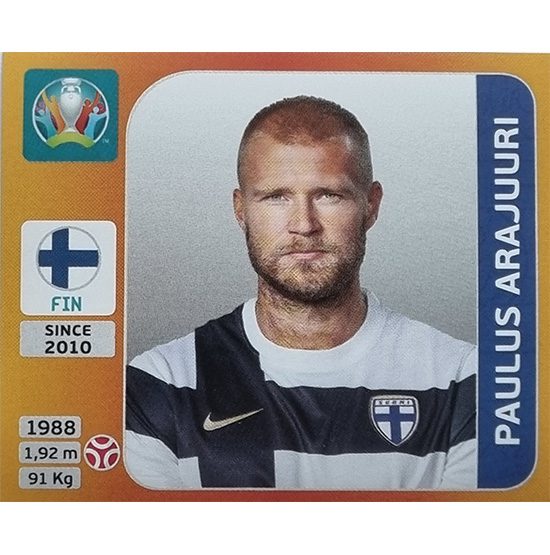 Panini EURO 2020 Sticker Nr 181 Paulus Arajuuri