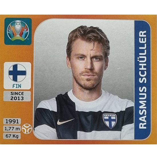 Panini EURO 2020 Sticker Nr 191 Rasmus Schüller