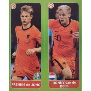 Panini EURO 2020 Sticker Nr 265 De Jong Van De Beek