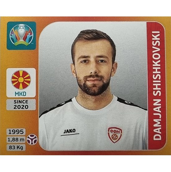 Panini EURO 2020 Sticker Nr 291 Damjan Shishkovski