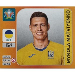 Panini EURO 2020 Sticker Nr 327 Mykola Matviyenko