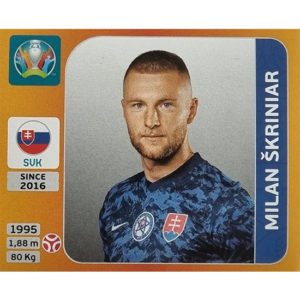 Panini EURO 2020 Sticker Nr 499 Milan Skriniar