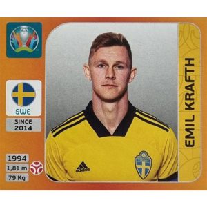 Panini EURO 2020 Sticker Nr 549 Emil Krafth