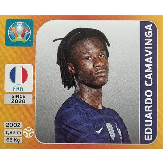Panini EURO 2020 Sticker Nr 581 Eduardo Camavinga