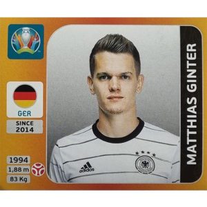 Panini EURO 2020 Sticker Nr 607 Matthias Ginter