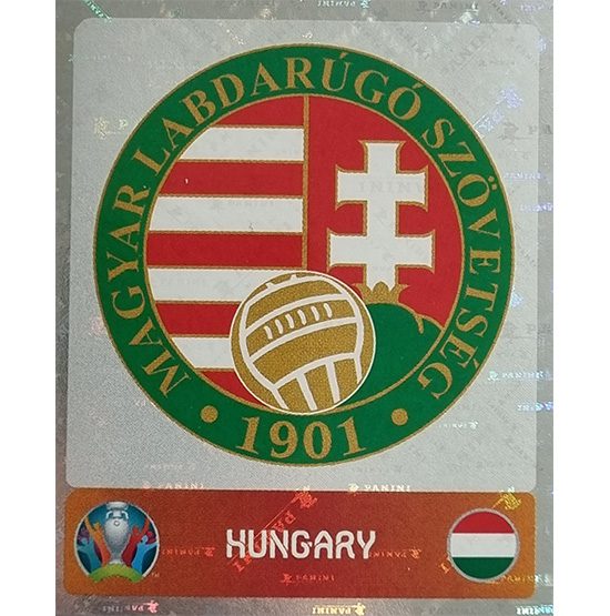 Panini Euro EM 2020-2021 Tournament Glitzer Sticker # 625  Logo Ungarn 