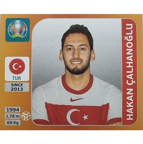 Panini EURO 2020 Sticker Nr 075 Hakan Calhanoglu