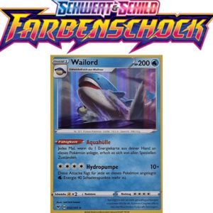 Pokémon Farbenschock Wailord 032/185 HOLO