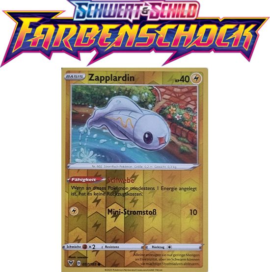 Pokémon Farbenschock Zapplardin 057/185 REVERSE HOLO