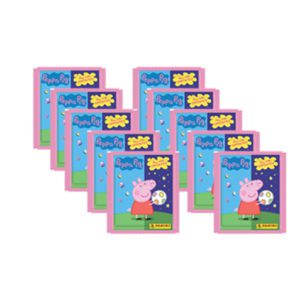 Panini Peppa Pig Spiele mit Gegensätzen Sticker - 10x Tüten