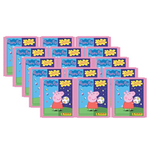5 Stickertüten 1x Album Panini Peppa Pig Spiele mit Gegensätzen Sticker 
