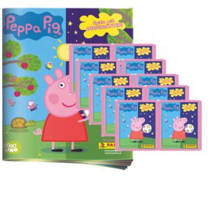 Panini Peppa Pig Spiele mit Gegensätzen Sticker - 1x Album + 10x Tüten