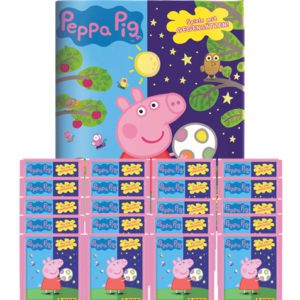 Panini Peppa Pig Spiele mit Gegensätzen Sticker - 1x Album + 20x Tüten