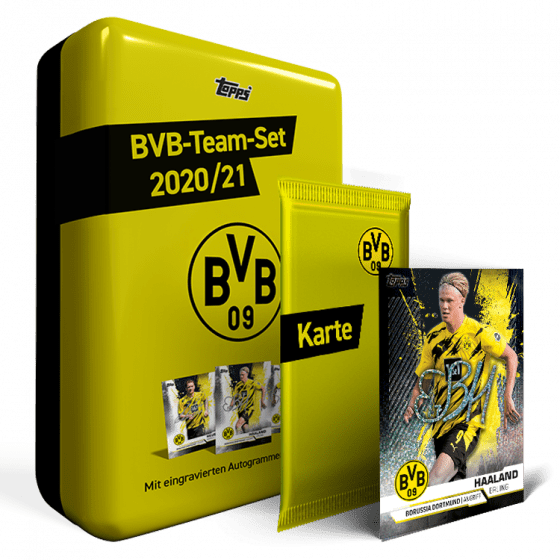 Topps BVB Team Set 2020/21 + 1x nummerierte Parallel-Karte gratis!