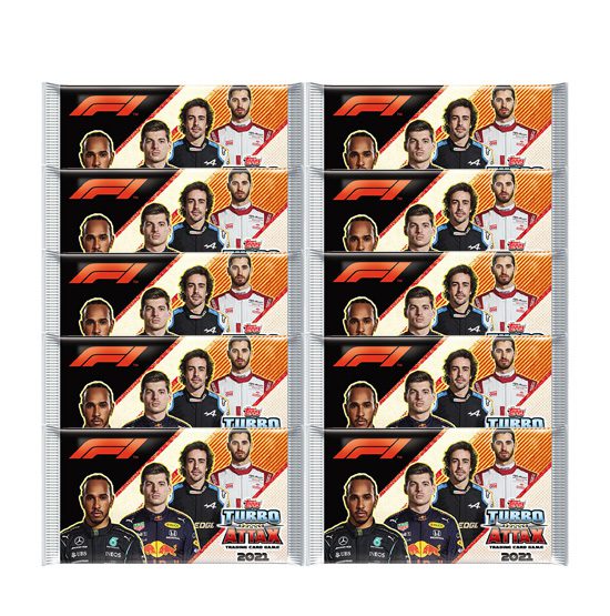 Topps Formula 1 Turbo Attax 2021 Trading Cards - 10x Booster