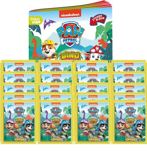 Panini Paw Patrol Dino Rescue Sticker 1x Album + 20 Tüten
