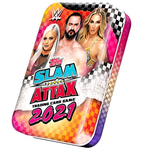 WWE Slam Attax 2021 Mini Sammeldose (Pink & Orange Dose)