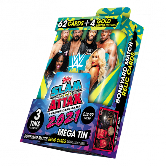 WWE Slam Attax 2021 Mega Tin Grün