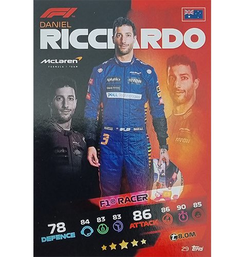 Turbo Attax 2021 Nr 029 Daniel Ricciardo