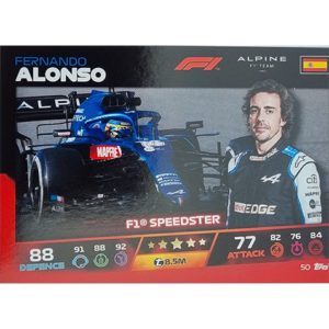Turbo Attax 2021 050 Fernando Alonso