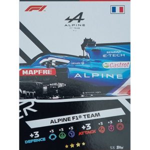 Turbo Attax 2021 Nr 053 Alpine F1