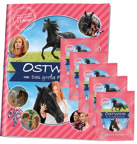 Ostwind 4 Sticker Sammelalbum deutsche Ausgabe Aris Ankunft 5 Booster