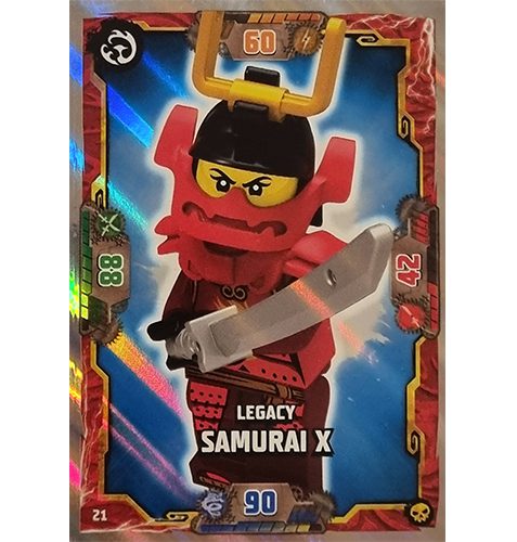 Lego Ninjago Serie 6 Trading Cards Nr 021 Legacy Samurai X