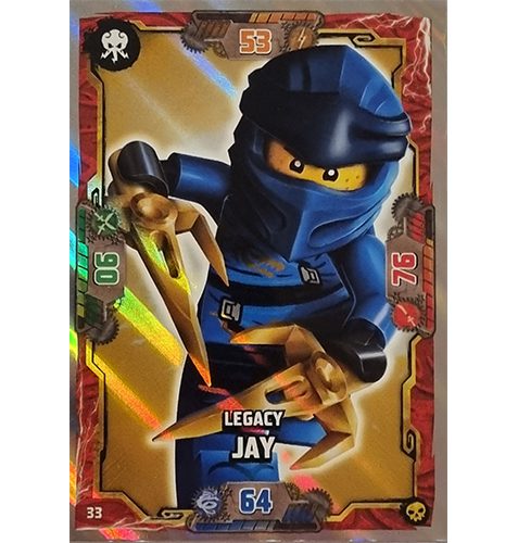 33 Legacy Jay Lego Ninjago Serie 6 Die Insel TCG Karte Nr