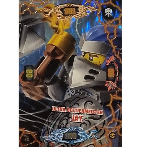 Lego Ninjago Serie 6 Trading Cards Nr 036 Ultra Bestienmeister Jay