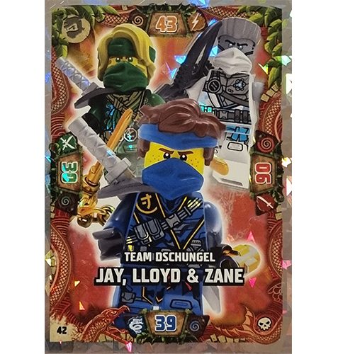 LEGO Ninjago Serie 6-42 Lloyd & Zane Team Jungle Jay Mappa eroi 