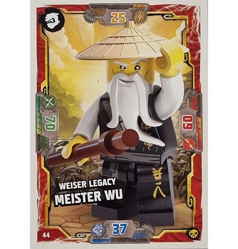 Lego Ninjago Serie 6 Trading Cards Nr 044 Weiser Legacy Meister Wu