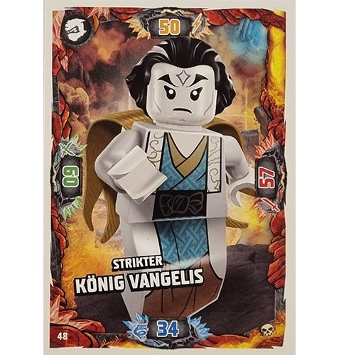 Lego Ninjago Serie 6 Trading Cards Nr 048 Strikter König Vangelis
