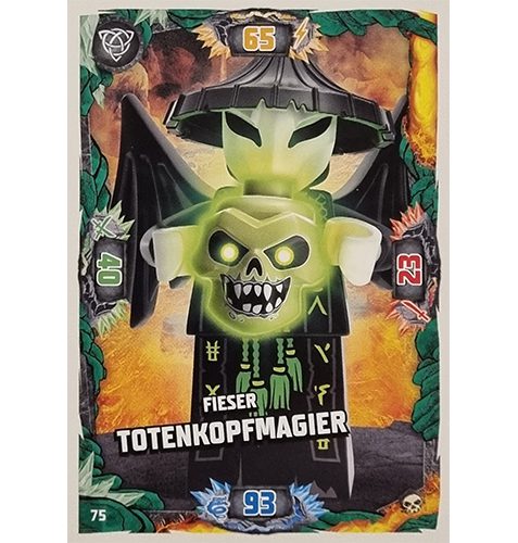 Lego Ninjago Serie 6 Trading Cards Nr 075 Fieser Totenkopfmagier