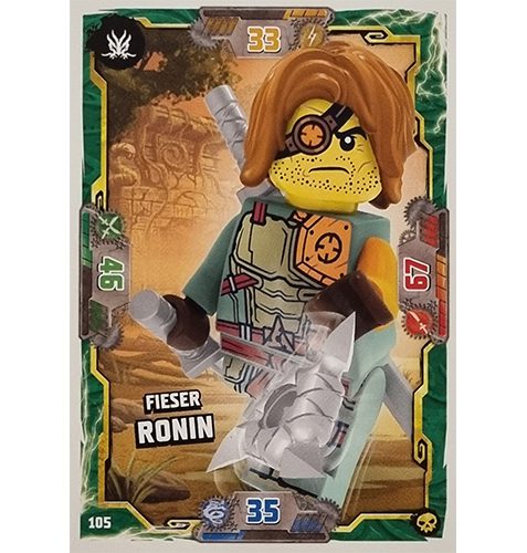 Lego Ninjago Serie 6 Trading Cards Nr 105 Fieser Ronin