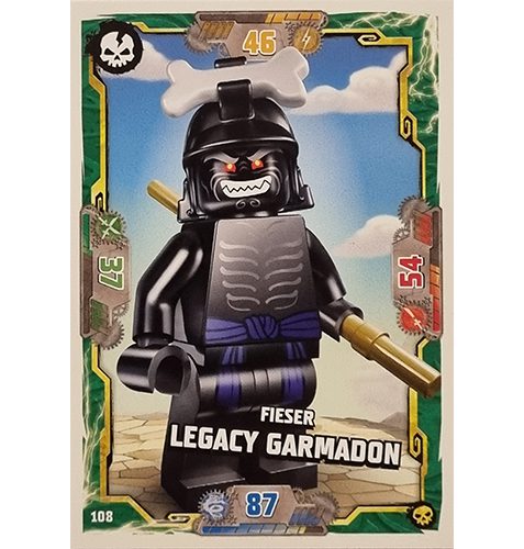 Lego Ninjago Serie 6 Trading Cards Nr 108 Fieser Legacy Garmadon
