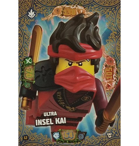 Lego Ninjago Serie 6 NEXT LEVEL Trading Cards Nr 012 Ultra Insel Kai