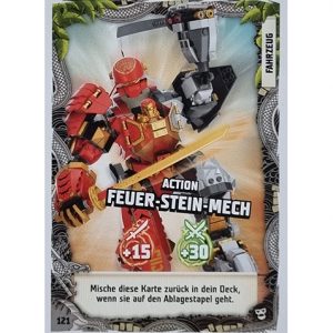 Lego Ninjago Serie 6 NEXT LEVEL Trading Cards Nr 121 Action Feuer Stein Mech