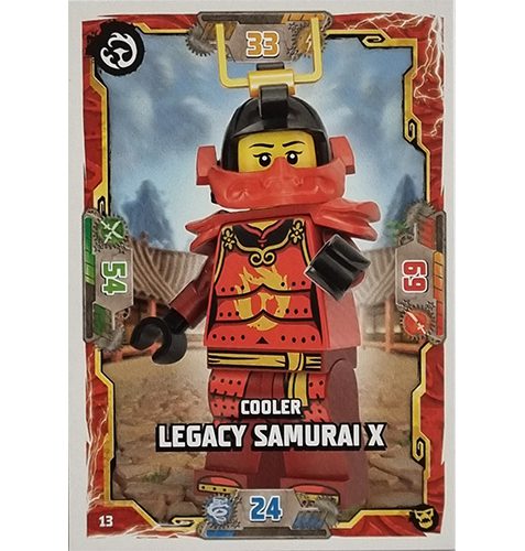 Lego Ninjago Serie 6 NEXT LEVEL Trading Cards Nr 013 Cooler Legacy Samurai X