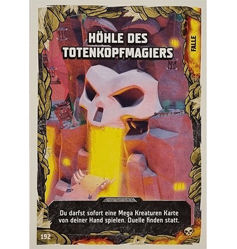 Lego Ninjago Serie 6 Trading Cards Nr 192 Höhle des Totenkopfmagiers