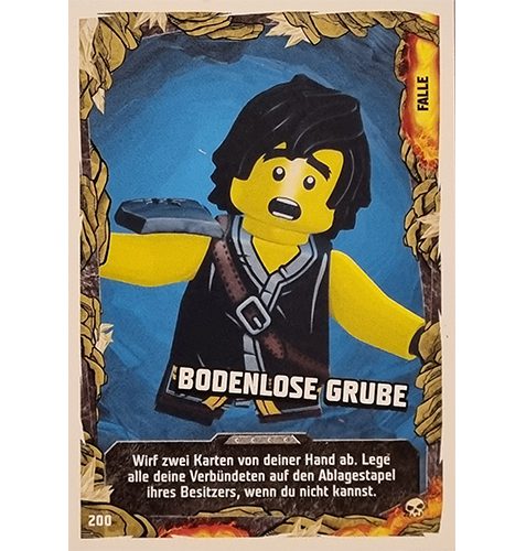 Lego Ninjago Serie 6 Trading Cards Nr 200 Bodenlose Grube