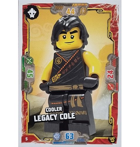 Lego Ninjago Serie 6 NEXT LEVEL Trading Cards Nr 005 Cooler Legacy Cole