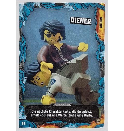 Lego Ninjago Serie 6 NEXT LEVEL Trading Cards Nr 092 Diener
