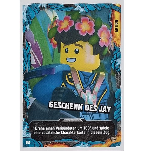Lego Ninjago Serie 6 NEXT LEVEL Trading Cards Nr 093 Geschenk Des Jay