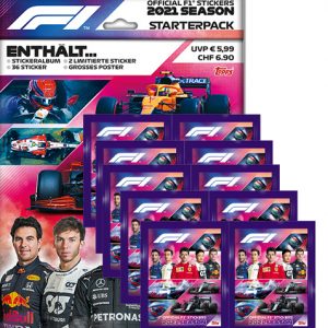 Topps Formula 1 Sticker 2021 Starterpack und 10 Tüten