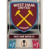 Topps Champions League 2021/2022 Nr 100 West Ham United FC Team Badge